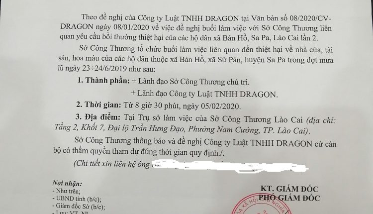 Thong bao Luat su Nguyen Minh Long